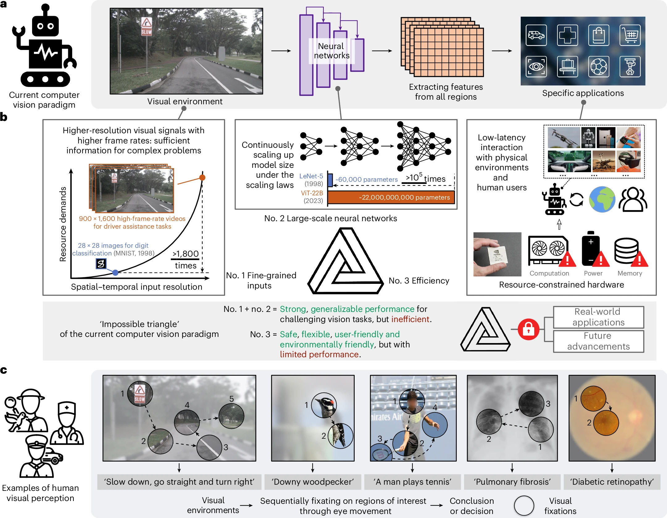 Emulating Human-like Adaptive Vision for Efficient and Flexible Machine Visual Perception